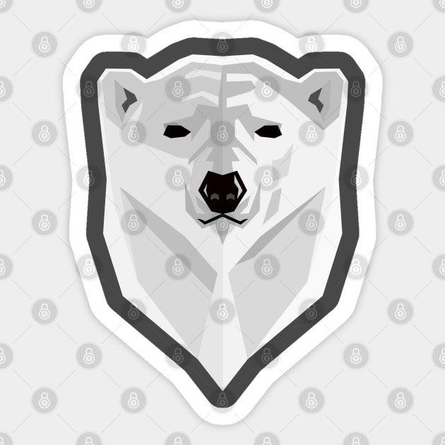 White Polar Bears, Wild Bears Sticker by Cds Design Store
